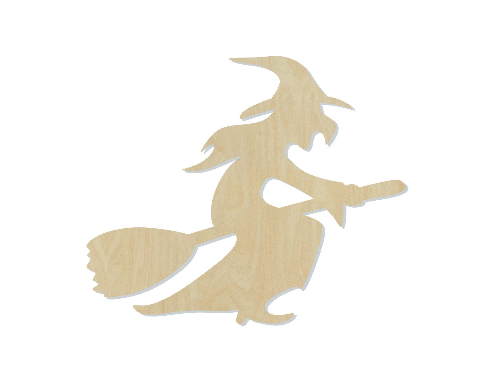 Witch Wood Cutouts Halloween DIY Paint #2198 - Multiple Sizes Available - Unfinished wood Cutout Shapes