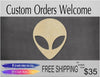 Alien Head Blank Alien UFO #1119 - Multiple Sizes Available - Unfinished Wood Cutout Shapes