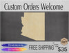 Arizona State wood blank cutout State Pride #1165 - Multiple Sizes Available - Unfinished Wood Cutout Shapes
