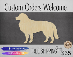 Border Collie Dog Cutout Wood Blank Mans Best Friend Cutouts #1205 - Multiple Sizes Available - Unfinished Cutout Shapes