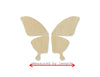 Butterfly wings blank wood cutouts Garden Flowers #1242 - Multiple Sizes Available - Unfinished Wood Cutout Shapes