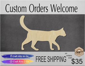 Cat Farm animals blank wood cutouts Ranch Cat cutout #1267 - Multiple Sizes Available - Unfinished Wood Cutout Shapes