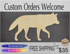Wolf Wood Cutouts Lone wolf DIY Paint Animal Cutouts Animal Blanks #2201 - Multiple Sizes Available - Unfinished wood Cutout Shapes