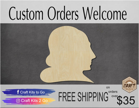 William Shakespeare Wood Cutouts School History DIY Paint #2189 - Multiple Sizes Available - Unfinished wood Cutout Shapes