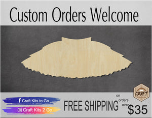 Tutu Wood Cutouts Ballerina Dance DIY Paint kit #2147 - Multiple Sizes Available - Unfinished wood Cutout Shapes