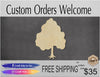Tree Wood blank cutouts DIY paint kit Family tree nature forrest #2121 - Multiple Sizes Available - Unfinished Cutout Shapes