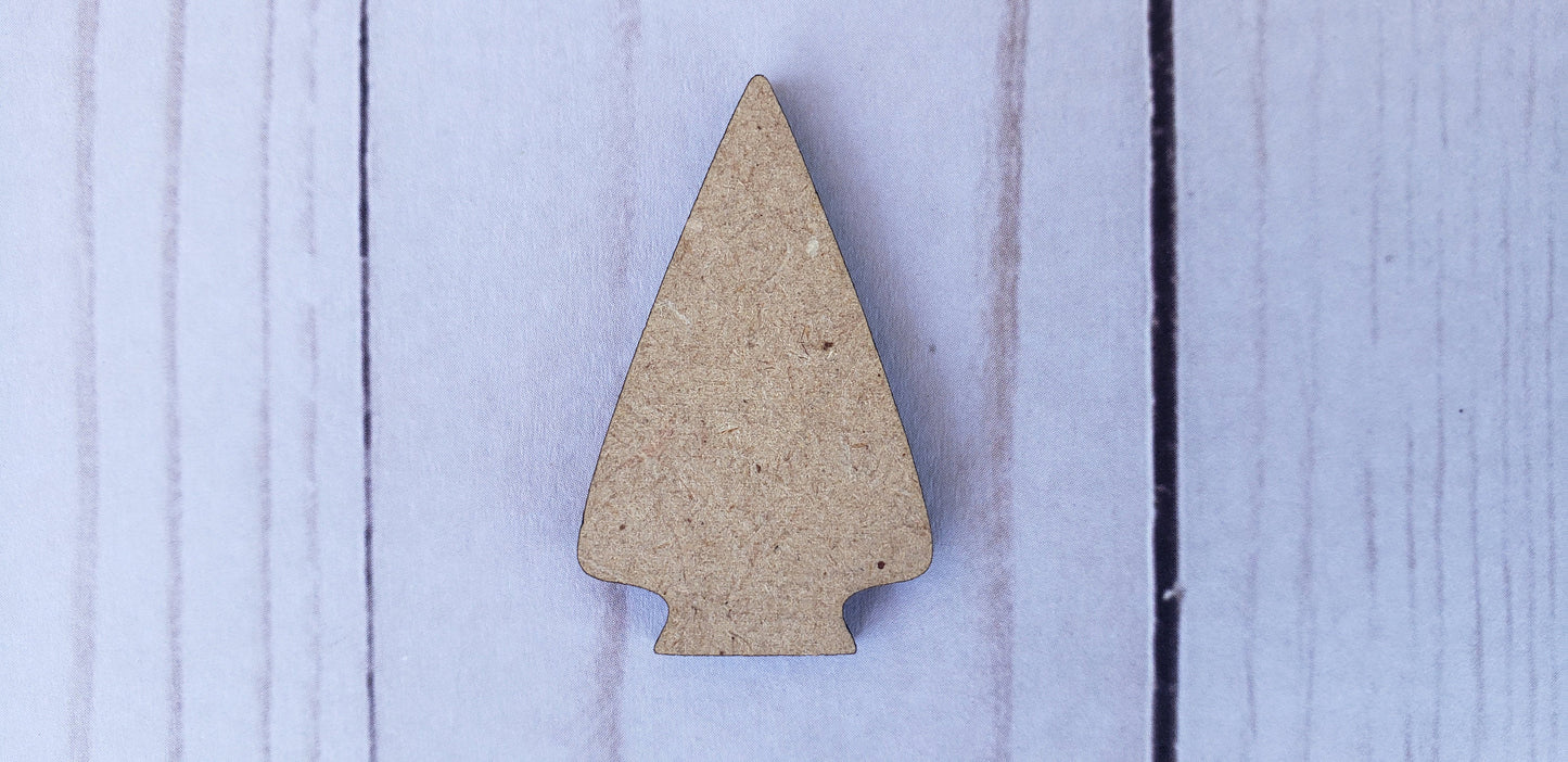 Arrowhead Blank cutout Indian hunting #1135 - Multiple Sizes Available - Unfinished Wood Cutout Shapes