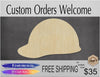 Hard Hat wood cutouts Construction Tools DIY paint kit paint yourself #1584 - Multiple Sizes Available - Unfinished Cutout Shapes