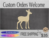 Fawn Deer wood cutouts animal cutouts wood blanks DIY paint kit #1455 - Multiple Sizes Available - Unfinished wood Cutout Shapes