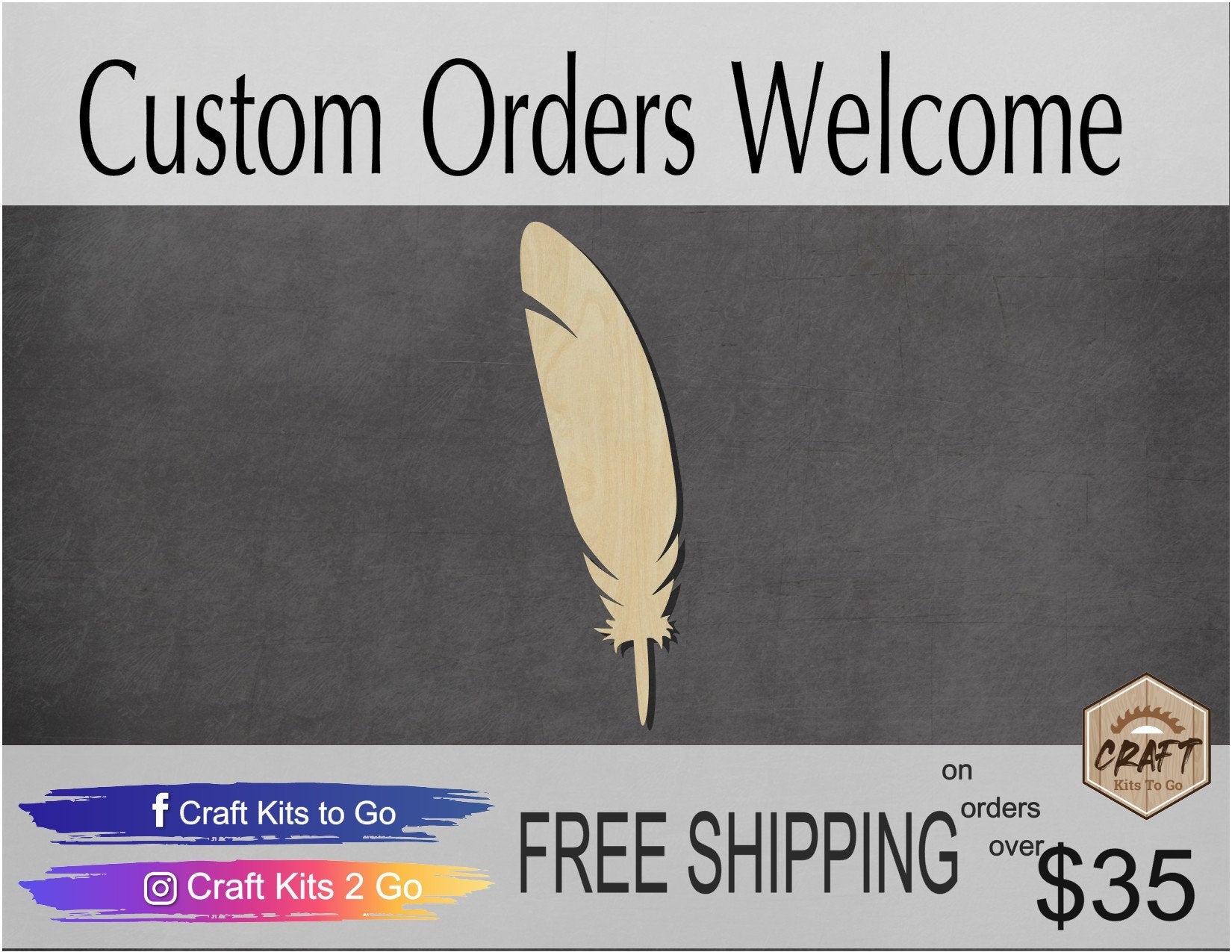 Feather wood blank cutouts Feathers Bird Birds Animal cutouts, zoo animals #1456 - Multiple Sizes Available - Unfinished wood Cutout Shapes