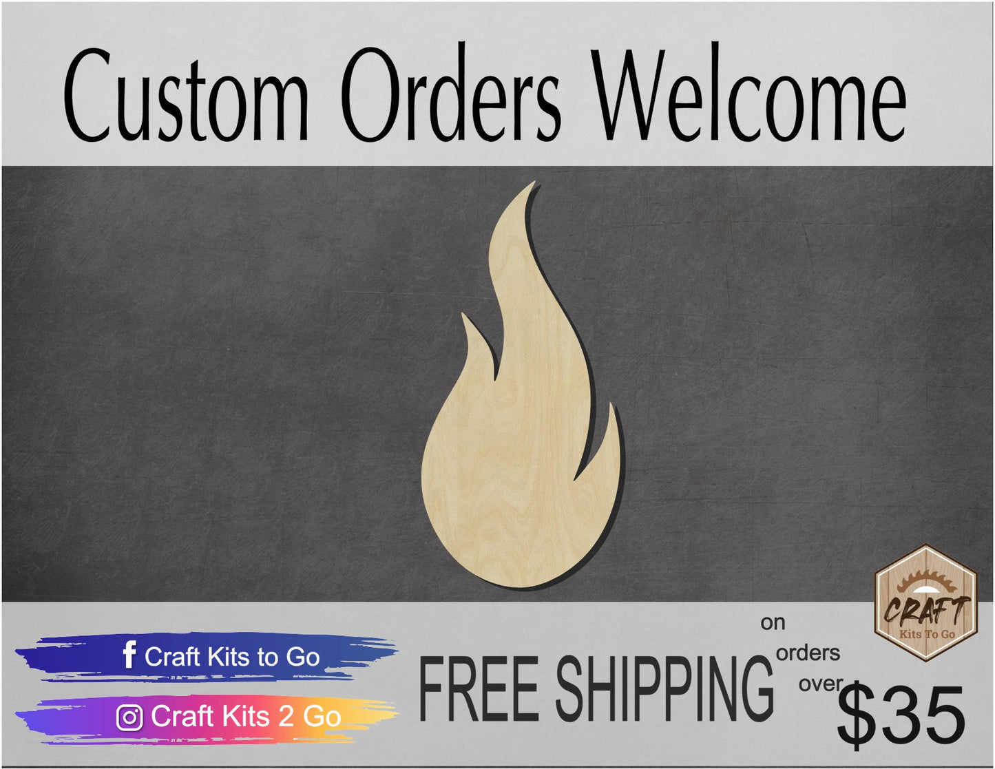Flame Fire wood cutouts Camping Tent DIY Paint kit #1476 - Multiple Sizes Available - Unfinished Wood Cutout Shapes