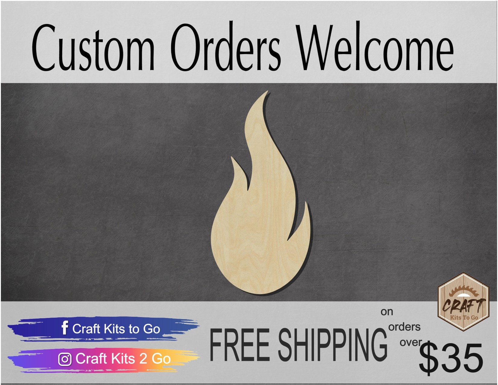 Flame Fire wood cutouts Camping Tent DIY Paint kit #1476 - Multiple Sizes Available - Unfinished Wood Cutout Shapes