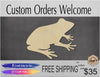 Frog wood cutouts animal cutouts DIY Paint kit #1515 - Multiple Sizes Available - Unfinished Wood Cutout Shapes
