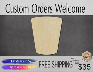 Shot Glass wood shape wood cutouts Drinking Bar DIY paint kit #1996 - Multiple Sizes Available - Unfinished Wood Cutout Shapes