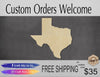 Texas State wood shape wood cutouts State cutouts DIY Paint kit #2093 - Multiple Sizes Available - Unfinished Wood Cutout Shapes