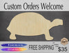 Tortoise wood shape wood cutouts animal cutouts DIY Paint kit #2109 - Multiple Sizes Available - Unfinished Wood Cutout Shapes