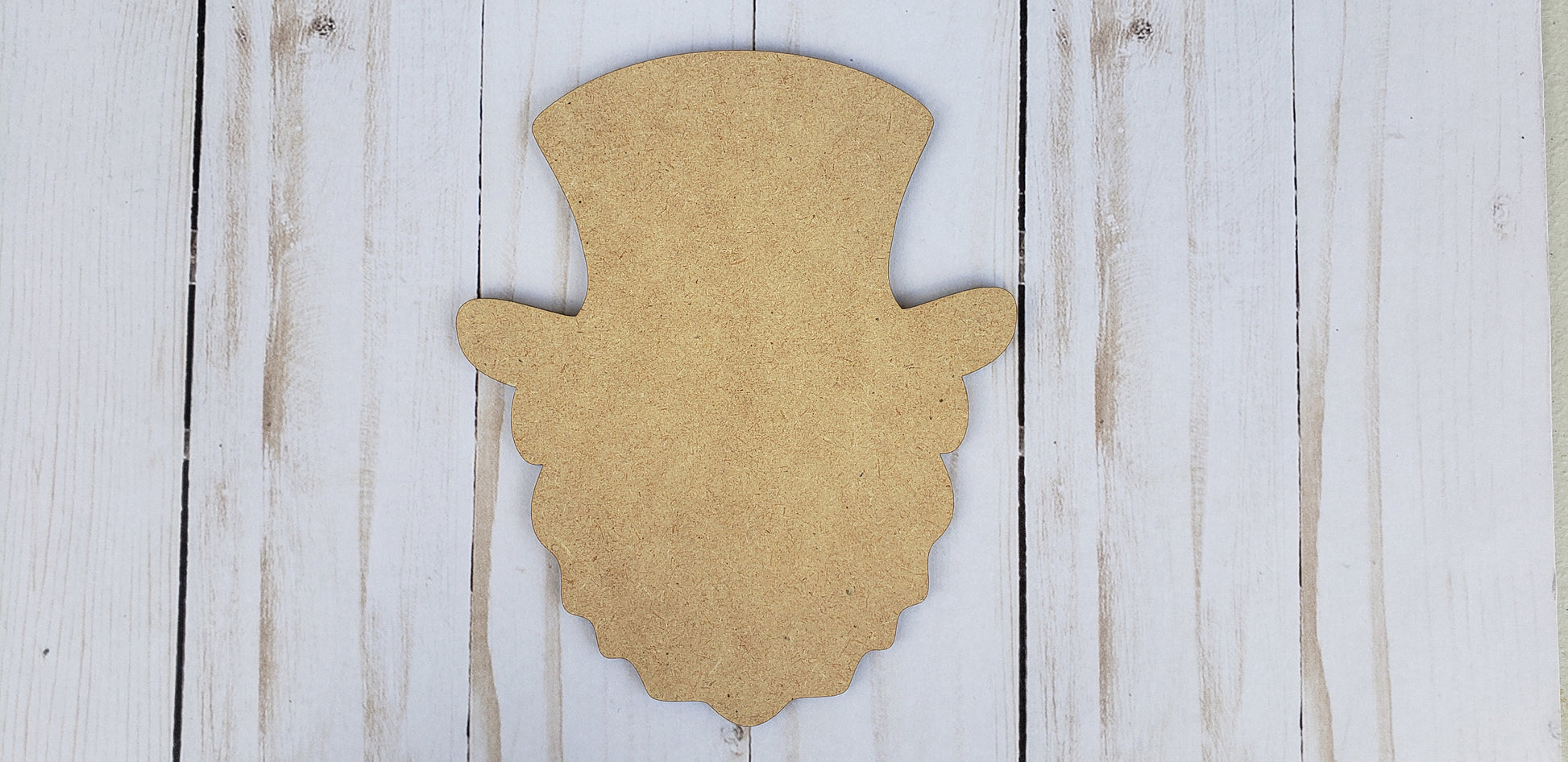 Leprechaun Face wood cutouts wood shapes St. Patrick's Day craft DIY Paint #1686 - Multiple Sizes Available - Unfinished Wood Cutout Shapes