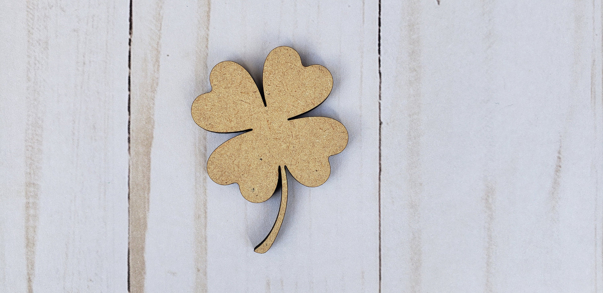 Four Leaf Clover wood cutouts wood shapes St. Patrick's Day craft DIY Paint #1674 - Multiple Sizes Available - Unfinished Wood Cutout Shapes