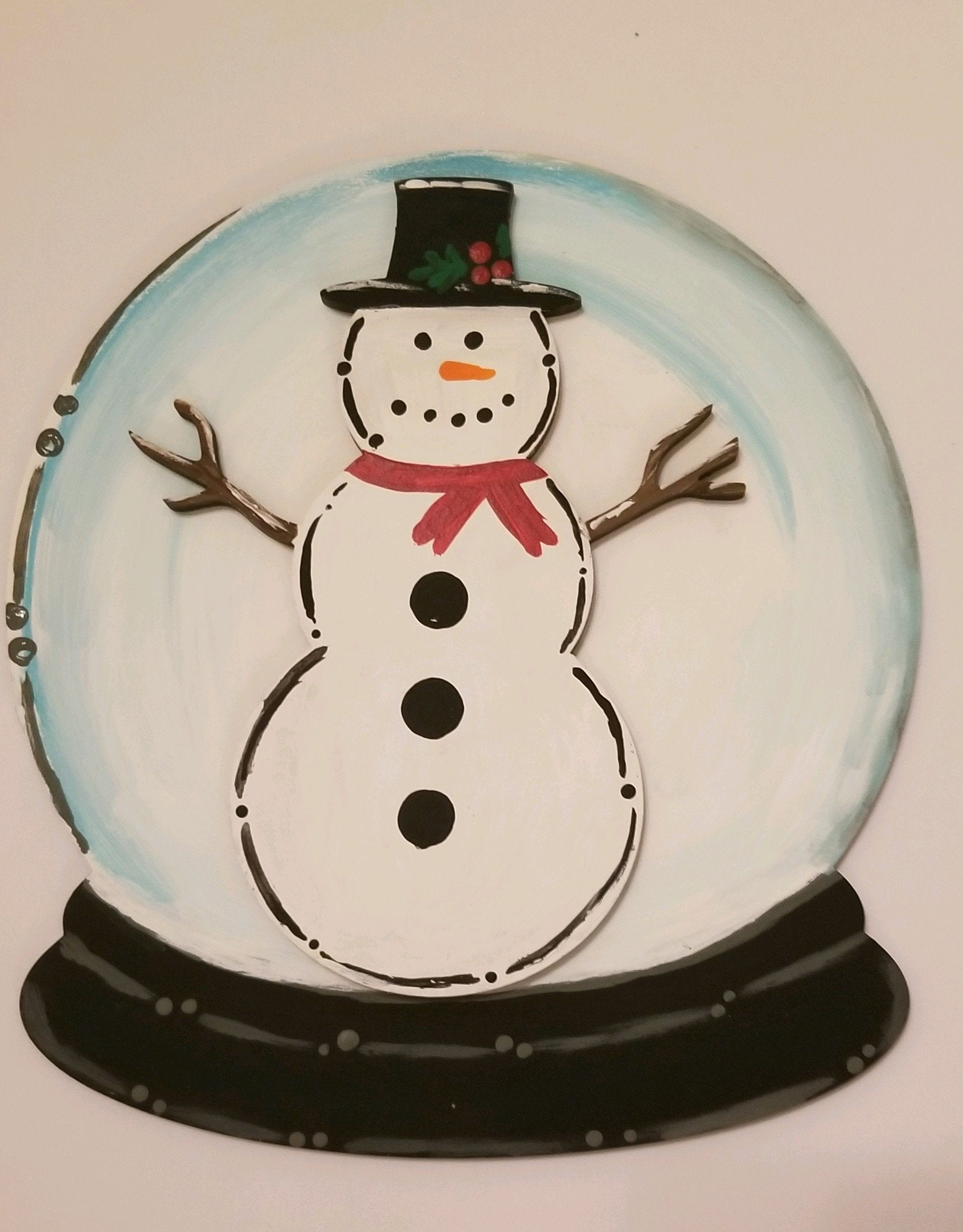SnowMan Wood cutout Snowing Winter fun DIY paint kit #2028 - Multiple Sizes Available - Unfinished Wood Cutouts Shapes