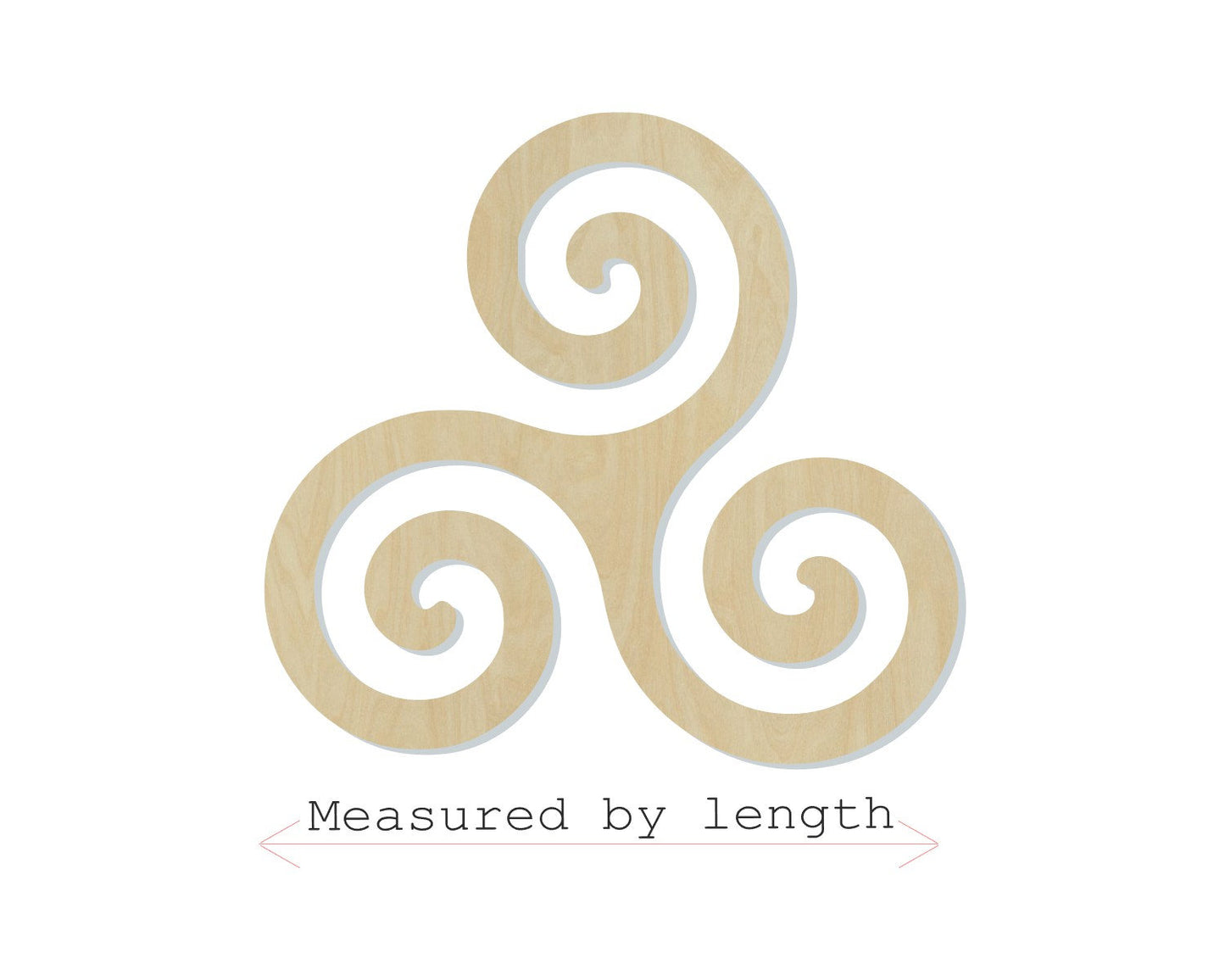 Triskele Triskelion Celtic Art DIY Paint kit #2255 - Multiple Sizes Available - Unfinished Wood Cutout Shapes