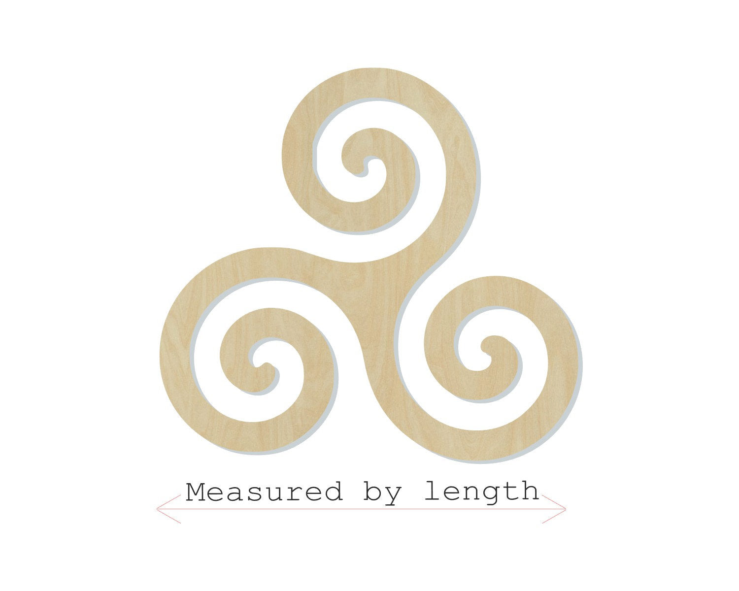 Triskele Triskelion Celtic Art DIY Paint kit #2255 - Multiple Sizes Available - Unfinished Wood Cutout Shapes