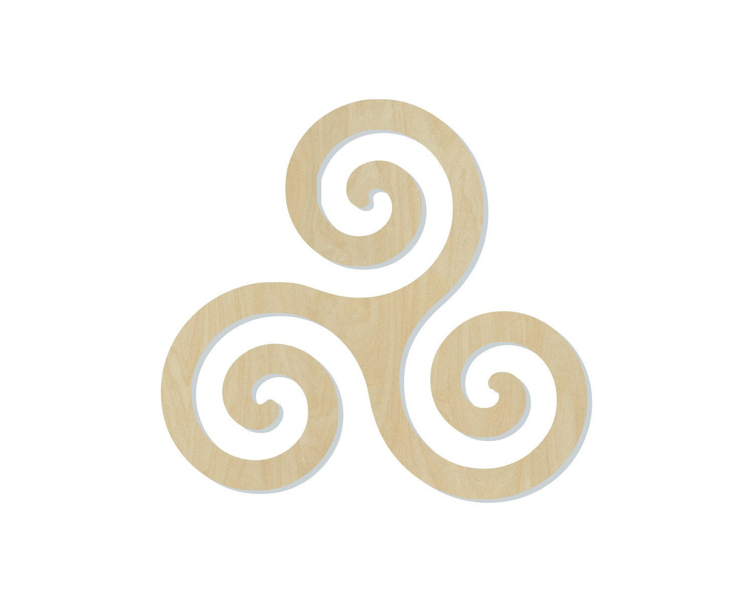 Triskele Triskelion Celtic Art DIY Paint kit #2255 - Multiple Sizes Available - Unfinished Wood Cutout Shapes