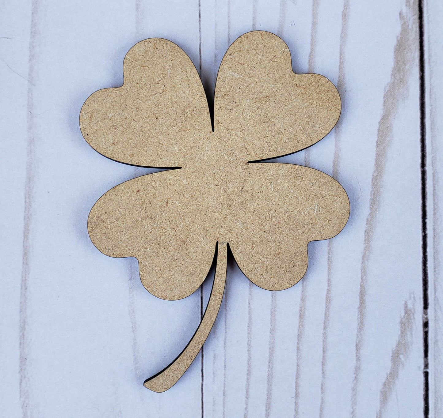 Four Leaf Clover wood cutouts wood shapes St. Patrick's Day craft DIY Paint #1674 - Multiple Sizes Available - Unfinished Wood Cutout Shapes