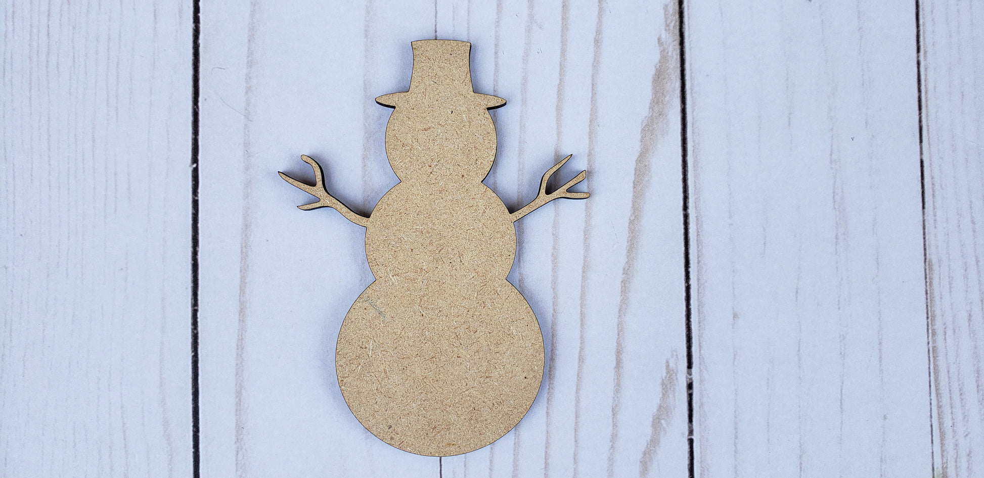 SnowMan Wood cutout Snowing Winter fun DIY paint kit #2028 - Multiple Sizes Available - Unfinished Wood Cutouts Shapes