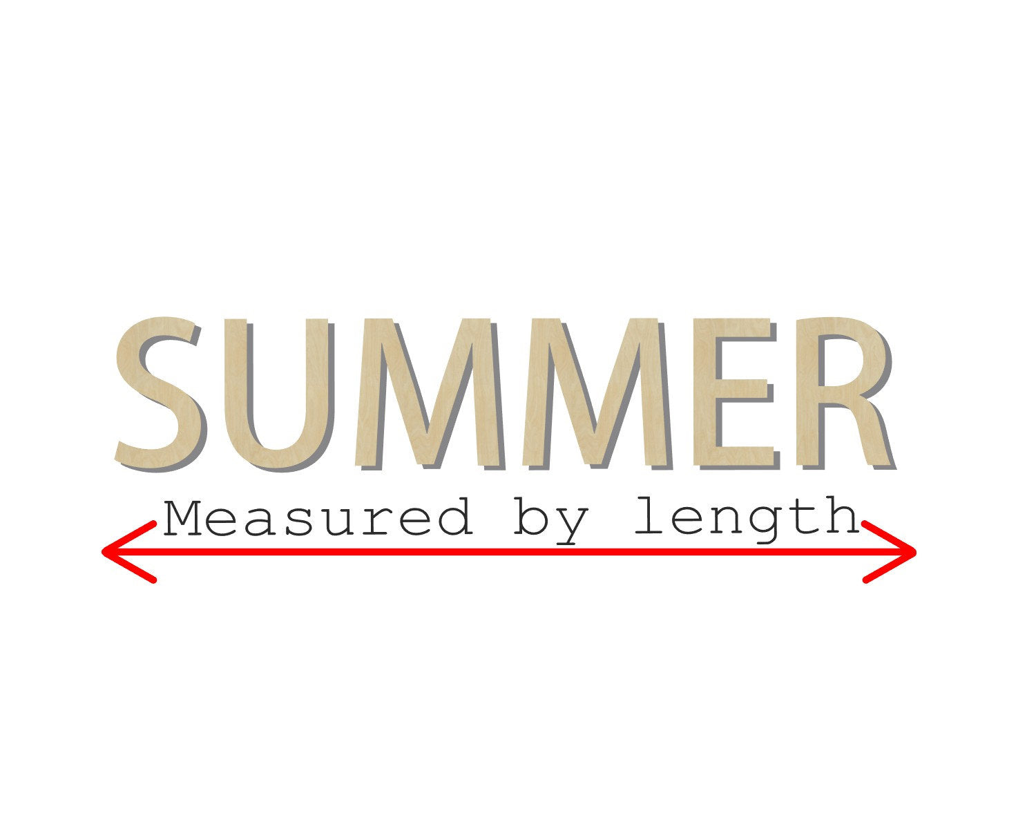 Summer word wood shape cutouts Summer Decor Summertime #2261 - Multiple Sizes Available - Unfinished Wood Cutout Shapes
