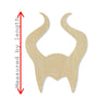 Maleficent Horns Halloween Craft Door decor DIY Paint kit #2311 - Multiple Sizes Available - Unfinished wood Cutout Shapes