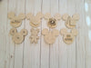Mouse Home Interchangeable pieces Peppermint #2221 - Unfinished Wood shape cutouts Paint kits