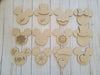 Mouse Home Interchangeable pieces USA #2221 - Unfinished Wood shape cutouts Paint kits