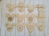 Mouse Home Interchangeable pieces FLOWER Spring Decor #2221 - Unfinished Wood shape cutouts Paint kits