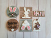 Bunny Silhouette Easter Kit Craft Night Crafty Craft Kit #2556 - Multiple Sizes Available - Unfinished Wood Cutout Shapes