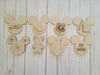 Mouse Home Interchangeable pieces HALLOWEEN PUMPKIN Fall Decor #2221 - Unfinished Wood shape cutouts Paint kits