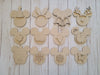 Mouse Home Interchangeable pieces SANTA BELT Christmas Decor #2221 - Unfinished Wood shape cutouts Paint kits