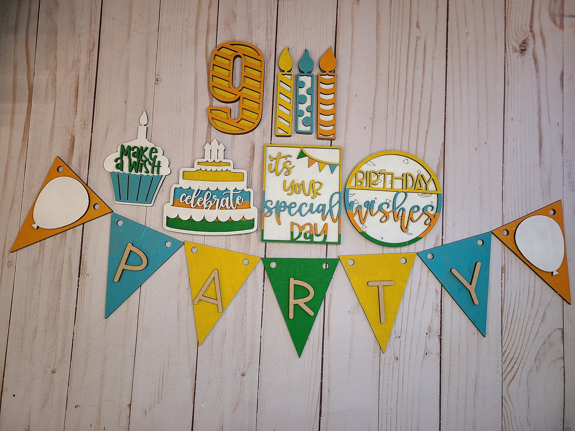 Birthday Numbers DIY Craft Kit #2576 Multiple Sizes Available - Unfinished Wood Cutout Shapes