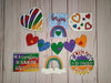 Heart with top layer Valentine Heart Paint Kit Party Paint Kit #2600 - Multiple Sizes Available - Unfinished Wood Cutout Shapes