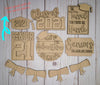 Graduation Scroll Bunting Senior Class of 2021 Paint Party Kit #2789 - Multiple Sizes Available - Unfinished Wood Cutout Shapes