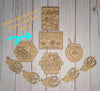 Bee Bunting Banner Honey Bee Comb Craft Kit for adults #2776 - Multiple Sizes Available - Unfinished Wood Cutout Shapes