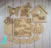 Bird Nest Our Nest Spring Craft Kit Paint Kit Party Paint Kit #2749 - Multiple Sizes Available - Unfinished Wood Cutout Shapes
