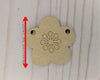 Spring Flower Bunting Banner Craft Kit for Adults #2831 - Multiple Sizes Available - Unfinished Wood Cutout Shapes