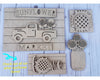 Sunflower Market Sign DIY Paint kit #2274 - Multiple Sizes Available - Unfinished Wood Cutout Shapes