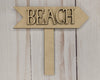 Beach Sign This Way Beach Decor Paint Kit DIY Craft Kit #2718 - Multiple Sizes Available - Unfinished Wood Cutout Shapes