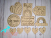 Be a Rainbow Paint Kit Party Paint Kit #2601 - Multiple Sizes Available - Unfinished Wood Cutout Shapes