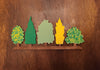 Forrest wood cutouts Land Trees Plants DIY paint kit #1505 - Multiple Sizes Available - Unfinished Wood Cutout Shapes