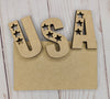 USA 4th of July Craft Kit Paint Kit Party Paint Kit #2733 - Multiple Sizes Available - Unfinished Wood Cutout Shapes