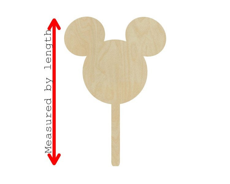 Mouse Popsicle DIY craft kit DIY paint kit #2822 - Multiple Sizes Available - Unfinished Wood Cutout Shapes