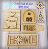 Windmill Farm kit DIY Paint kit #2282 - Multiple Sizes Available - Unfinished Wood Cutout Shapes