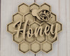 Honey Comb Honey Bee DIY Craft Kit #2774 - Multiple Sizes Available - Unfinished Wood Cutout Shapes